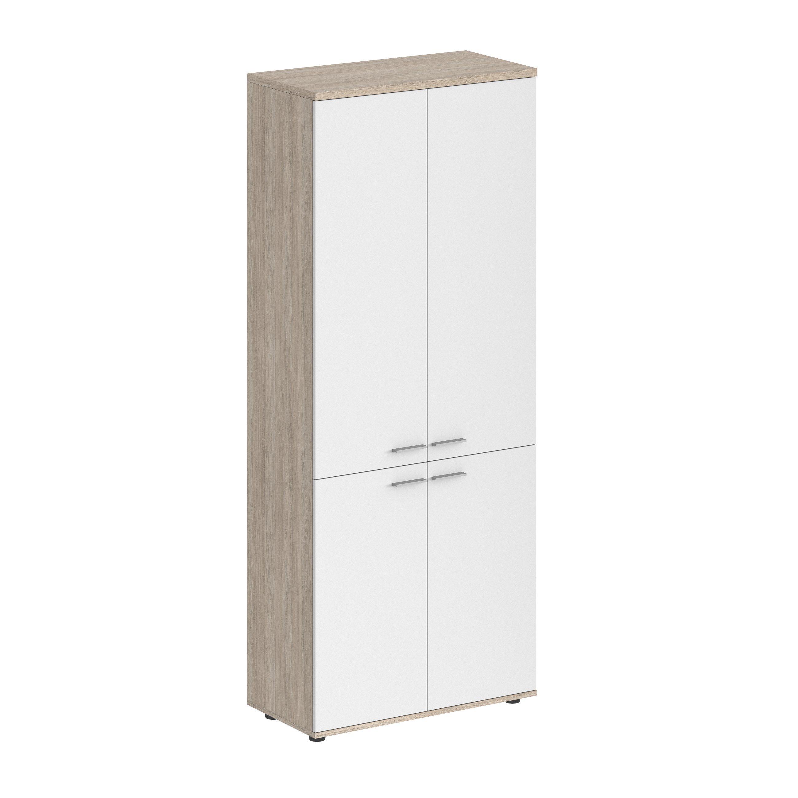 Шкаф высокий 800х400х1955, 4-х дв, з.ст HDF SG.801.OL.WH.WH