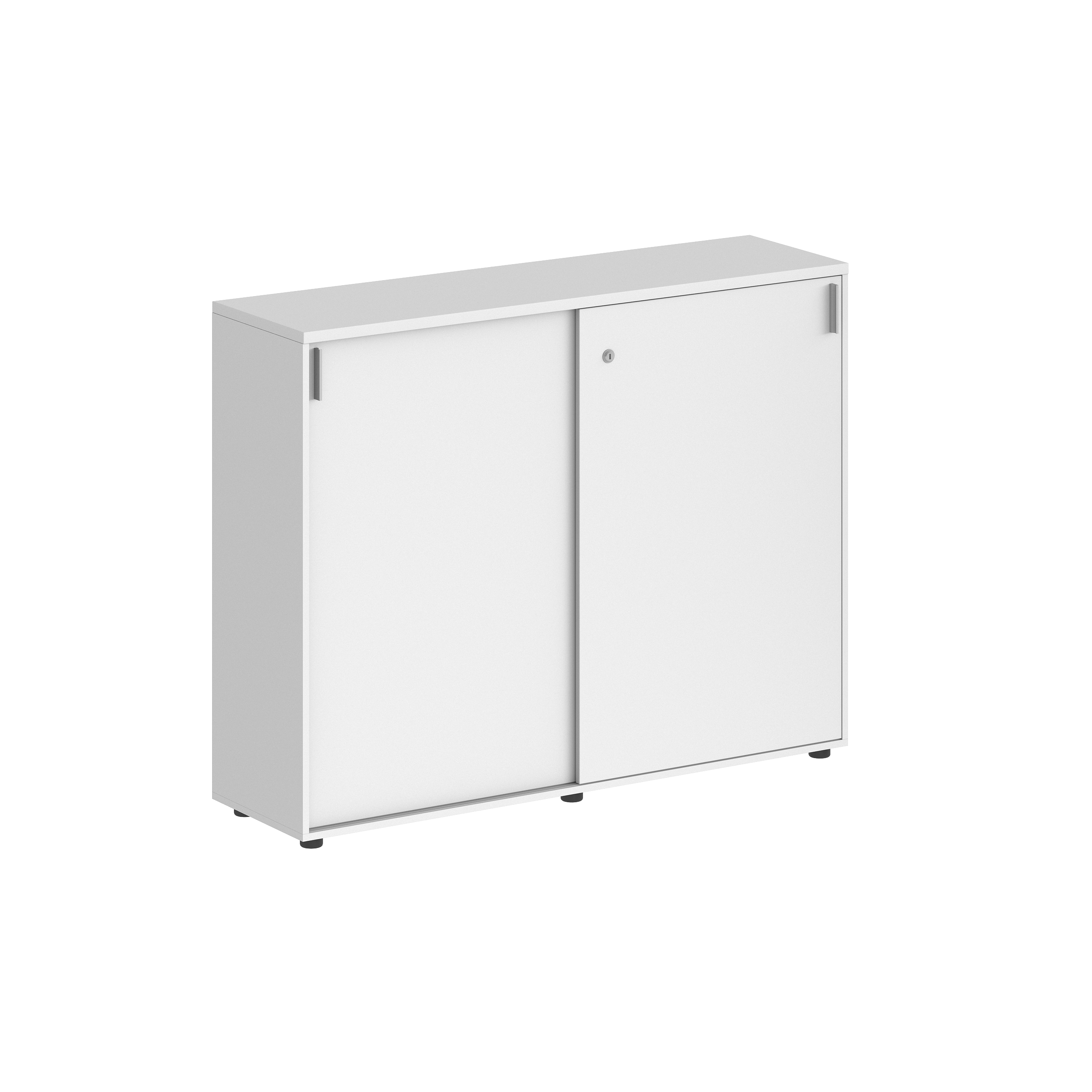 Шкаф купе 1638х400х1125 средний, с замком SG.713.WH.WH