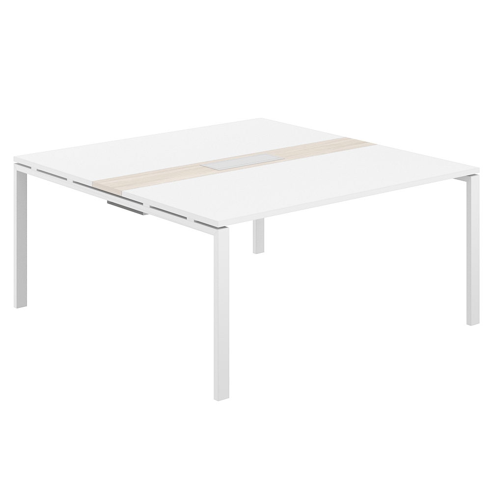 Стол переговорный комбинированный 1600х1638х750 МК60х30 SG.283.WH.63.WH.OL