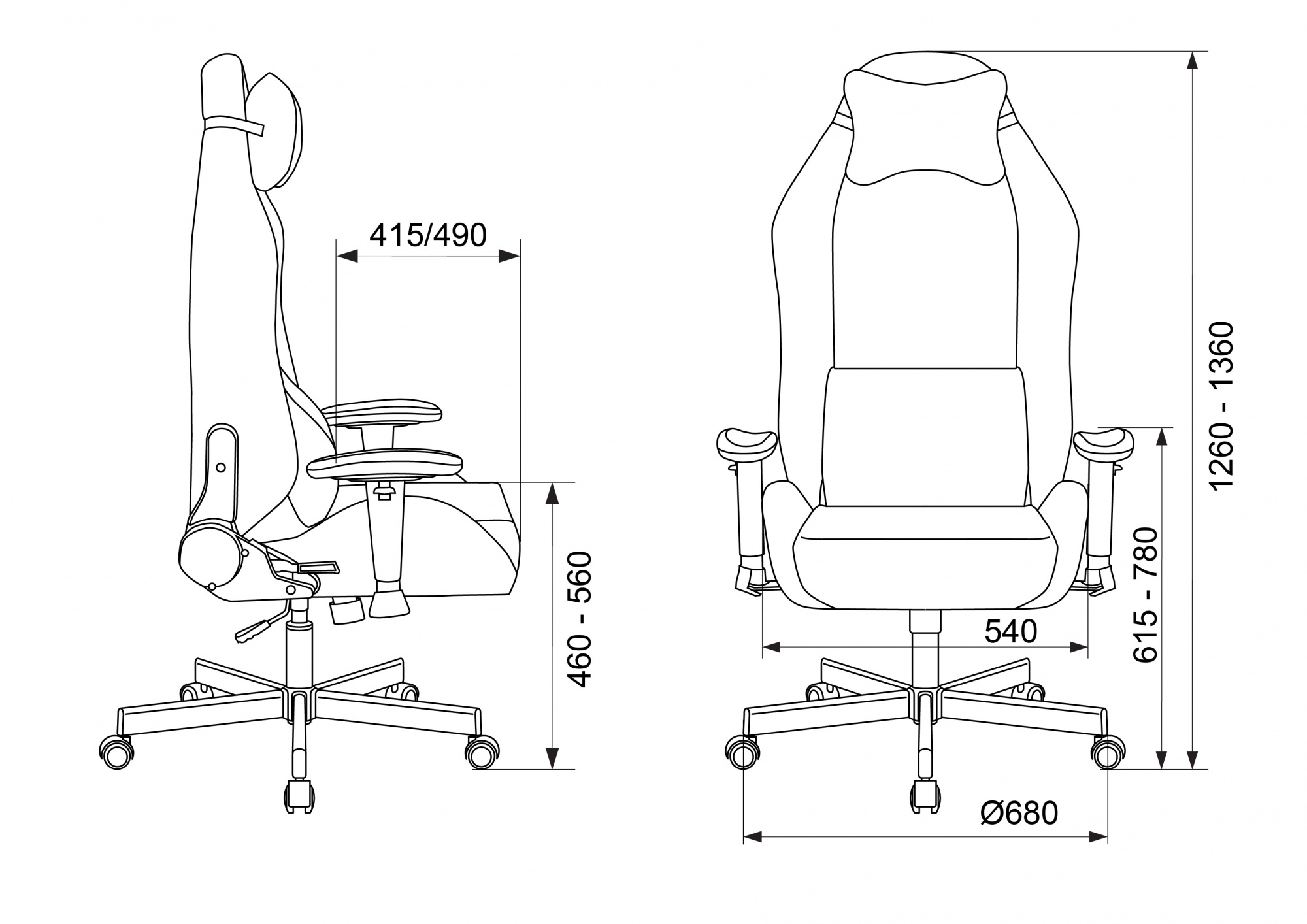 Кресло игровое Knight Rampart
