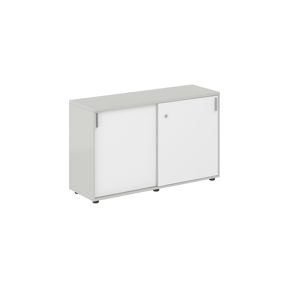Шкаф купе 1238х400х750 низкий, с замком SG.701.SH.WH