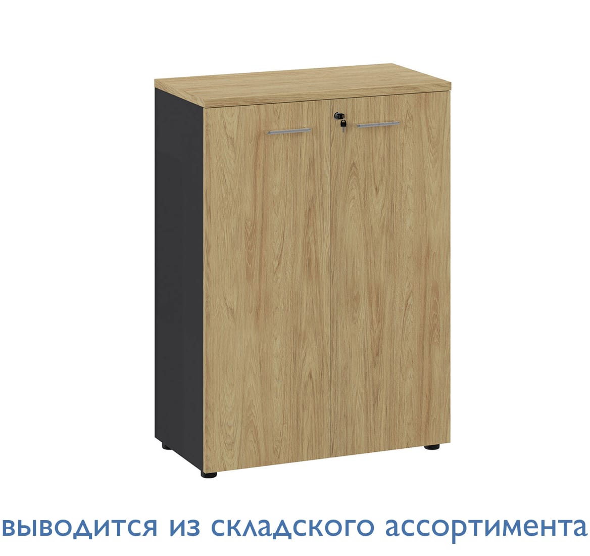 FLEX Шкаф средний 21 ГИКОРИ/ГРАФИТ