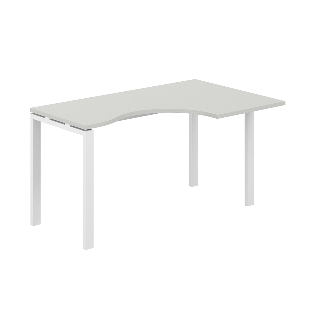 Стол эргономичный 1400х900х750 правый МК60х30 SG.231.SH.63.WH.R