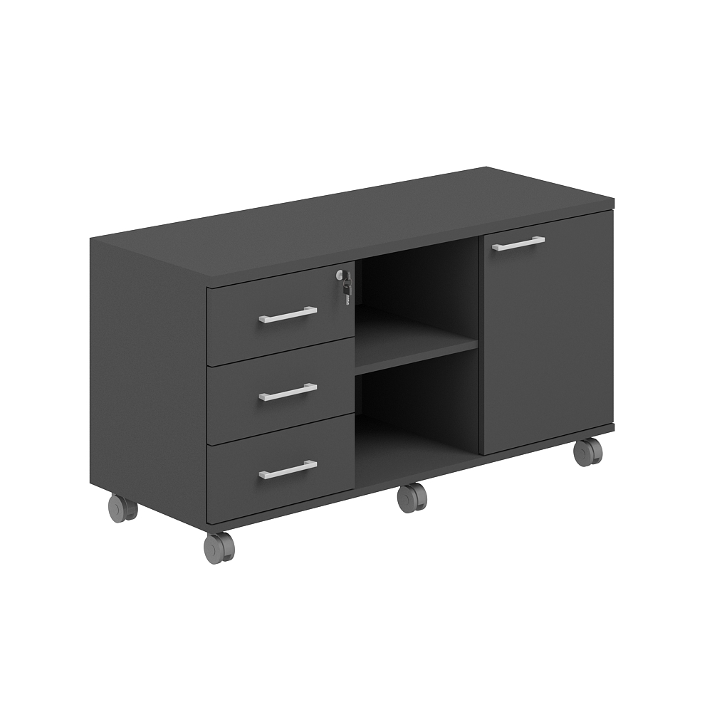 Тумба сервисная мобильная 1200х462х637 с замком AG.291.AN.AN.AN