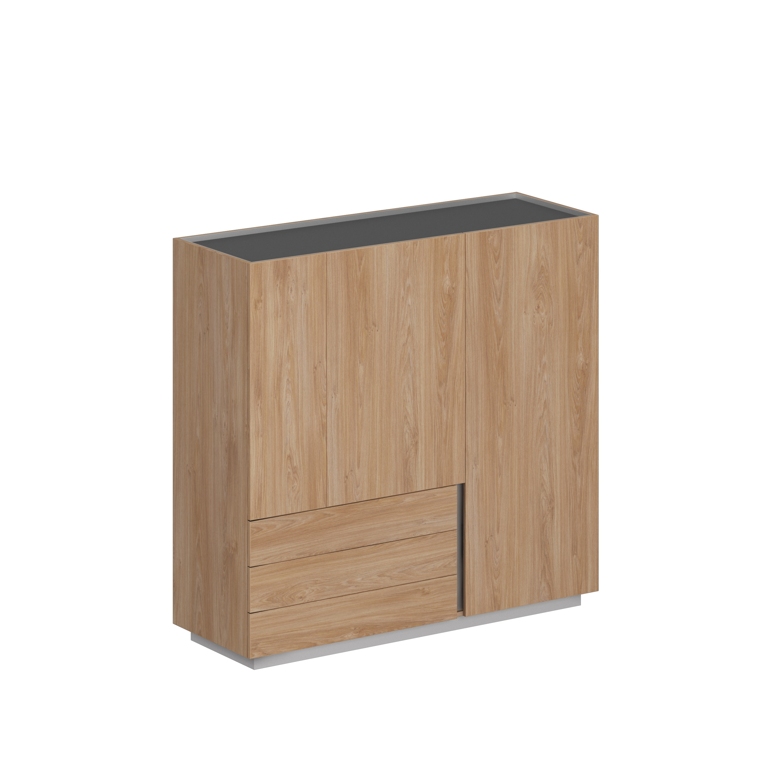 Шкаф 1600x550x1520, левый OL-20-17.GN.GN.GN.L