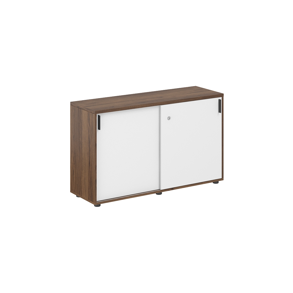 Шкаф купе 1238х400х750 низкий, с замком SG.701.DM.WH