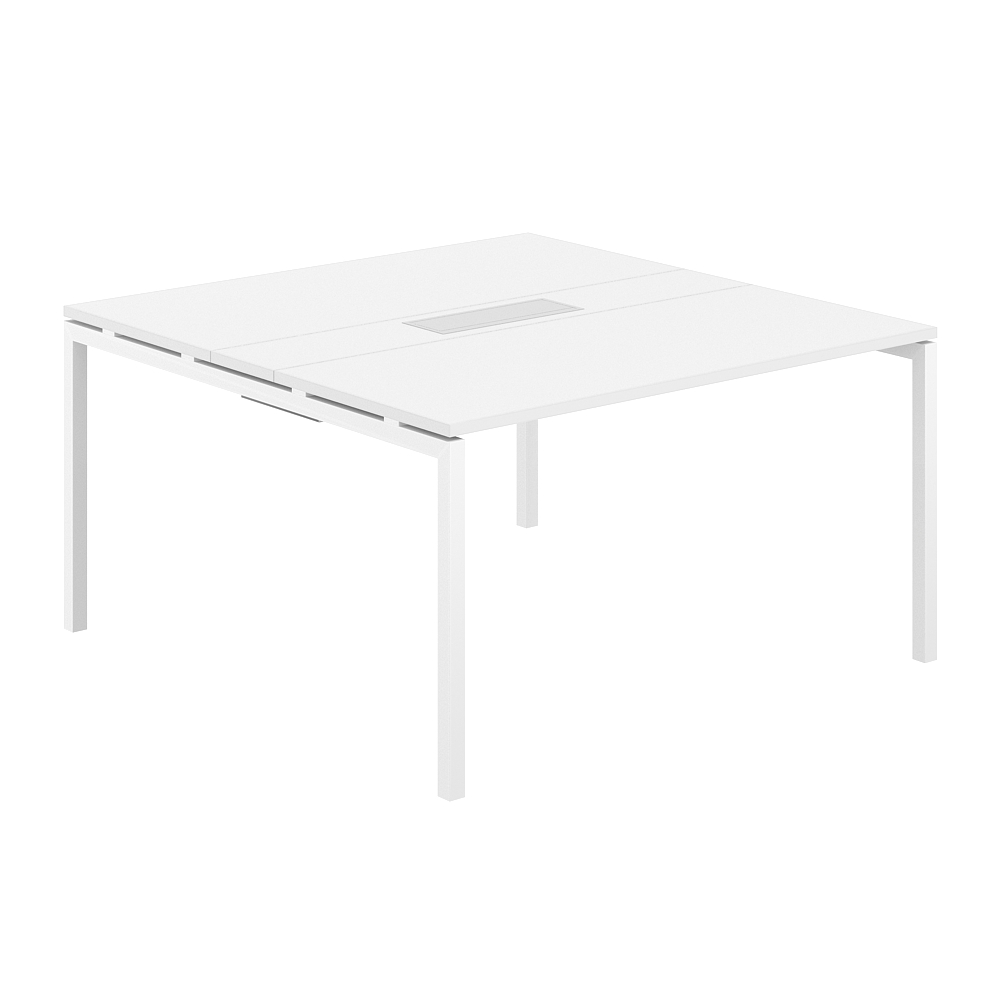 Стол переговорный комбинированный 1400х1438х750 МК40х40 SG.282.WH.44.WH.WH