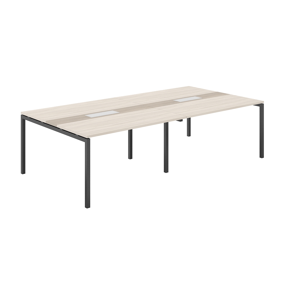 Стол переговорный комбинированный 2800х1438х750 МК40х40 SG.285.OL.44.AN.OD