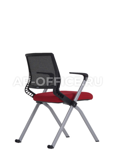 Офисный стул Sunon Diamond CDM11GW Сетка черная/Ткань красная