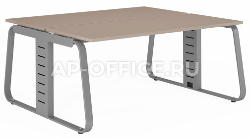 Двойной стол прямой GENESIS OPERATIVE 1,6х1,4 м (углы прямые), 140x75x160