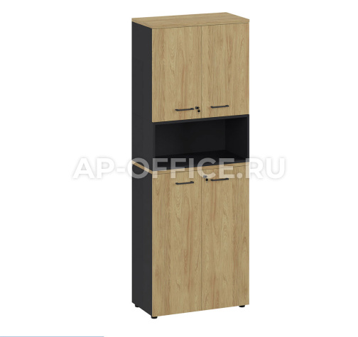 FLEX Шкаф высокий составной, ч , 80x42xh221 cm