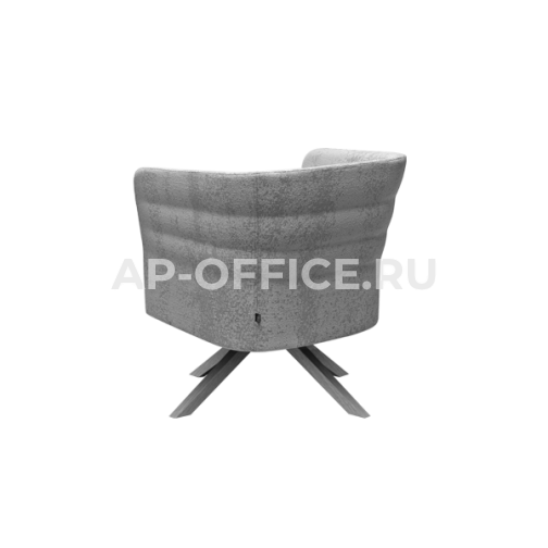 Кресло Cell72 Single-seater with fixed steel base and 4 legs in wood