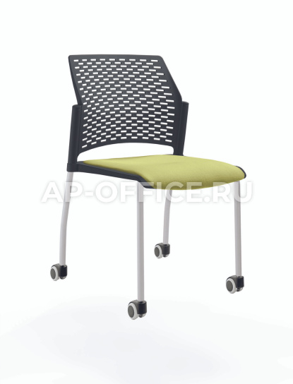 Restart стул на 4 ногах и колесах с мягким сиденьем и спинкой