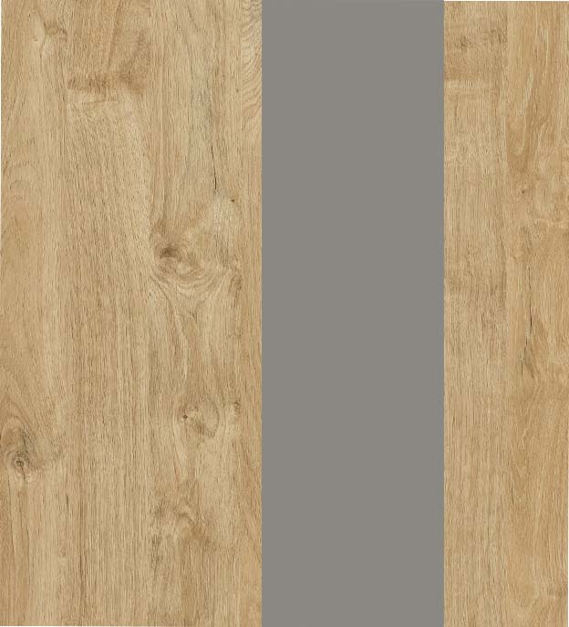 Тиквуд Светлый/Металл Серый/Заглушка Металл Серый