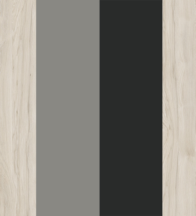 Денвер Светлый/Графит Глянец/Металл Серый