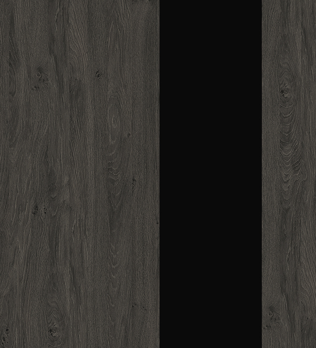Дуб Темный/Черный Матовый Гладкий