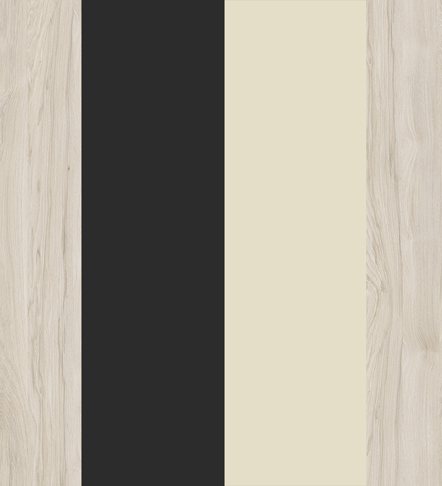 Денвер Светлый/Ваниль Глянец/Металл Черный