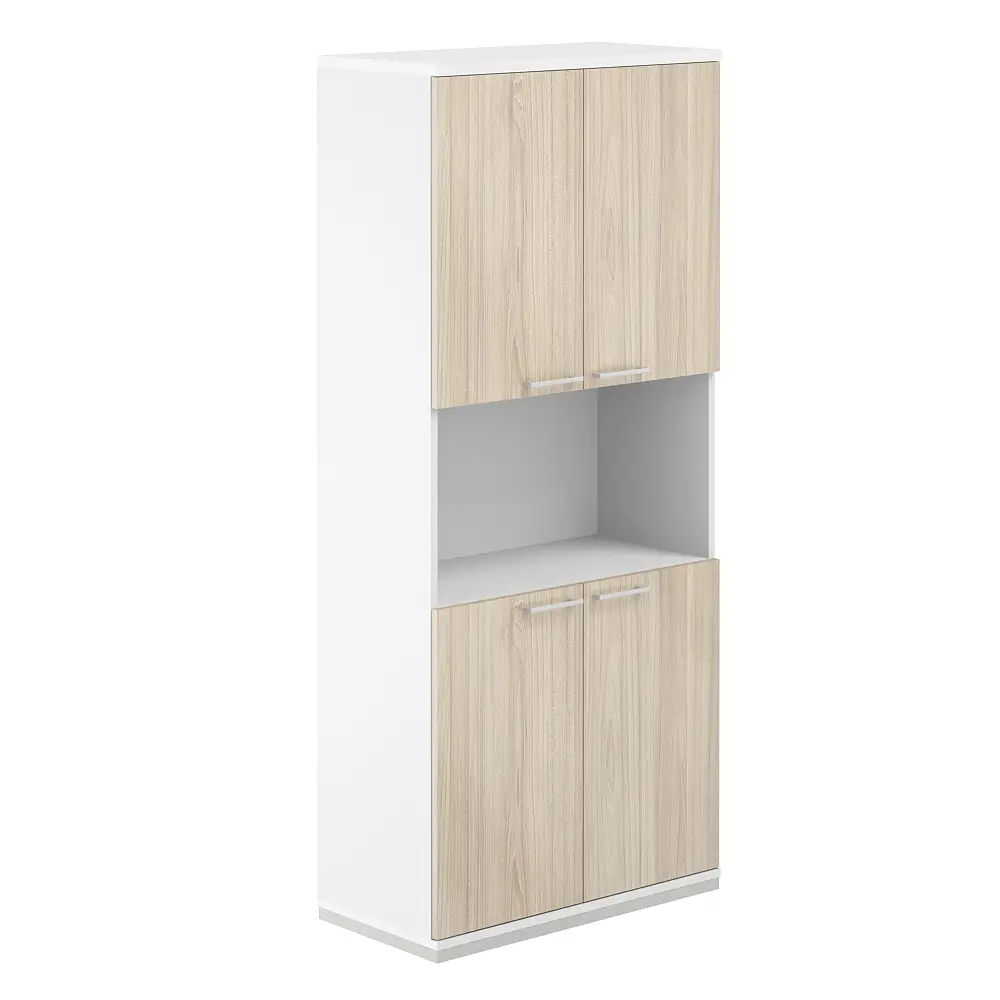 Шкаф 5 ур. 800х400х1833 с нишей AG.220.WH.WH.AR.AR