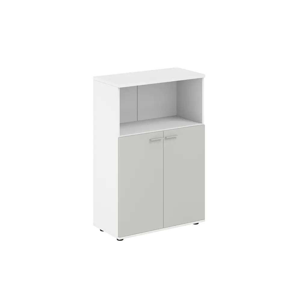 Шкаф средний с нишей  800х400х1200, 2-х дв., з.ст ЛДСП 16 мм SG.863.WH.SH