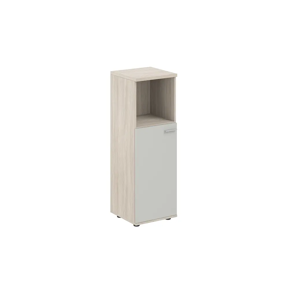 Шкаф средний с нишей 400х400х1200, 1 дв., з.ст HDF, левый SG.844.OL.SH.L
