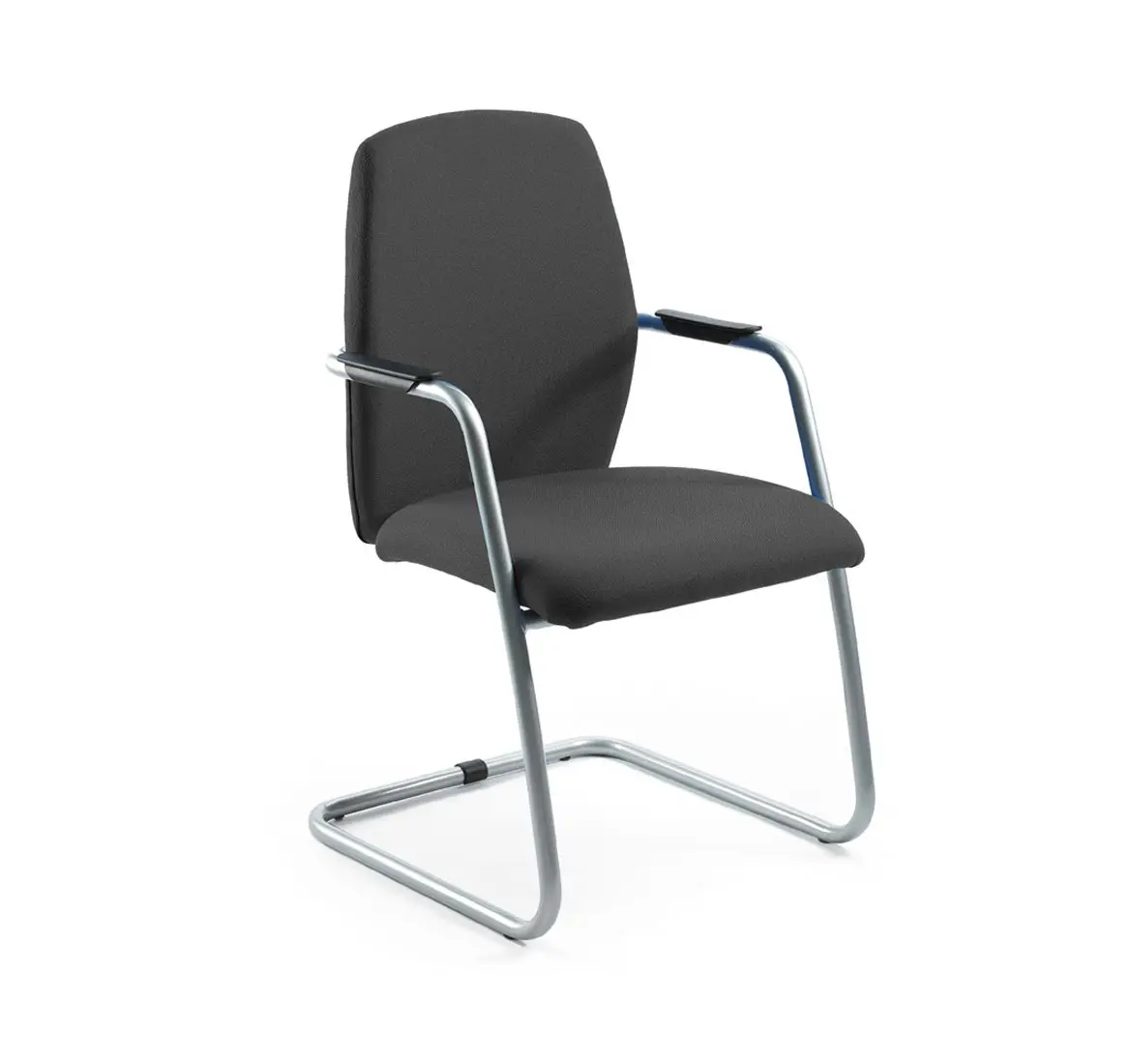 NOW WELLSEAT кресло посет.кожа ЧЕРНЫЙ/АЛЮМ