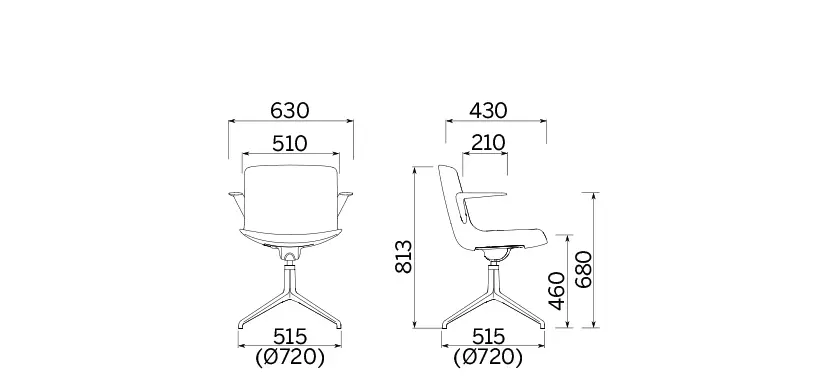 Кресло Milos Life Chair with 4-star base