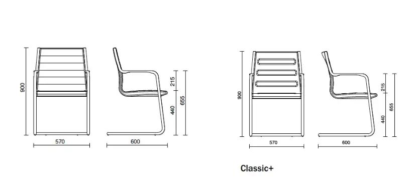 Кресло Classic Visitor chair sled base